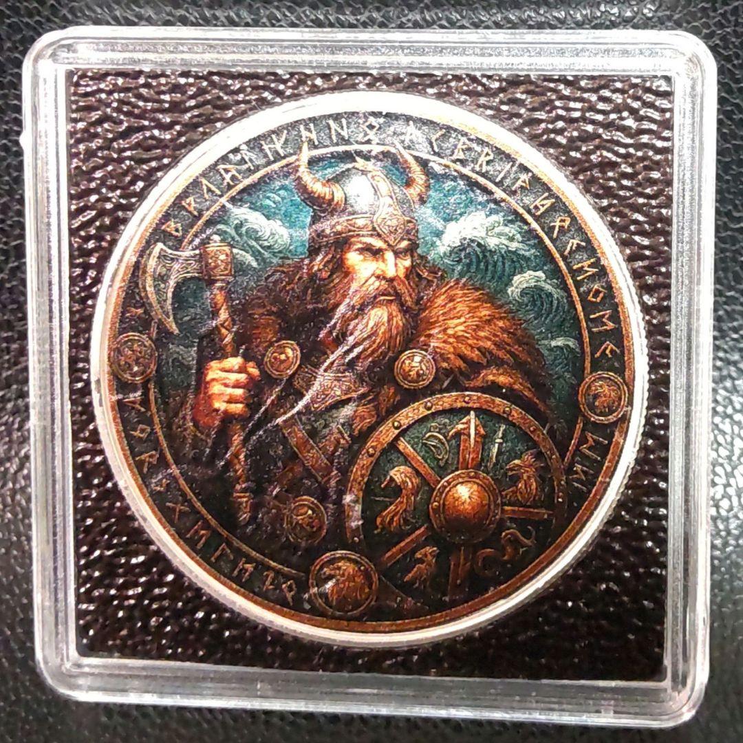 2025年 ザ ヴァイキング カラーイーグル 1オンス銀貨 純銀