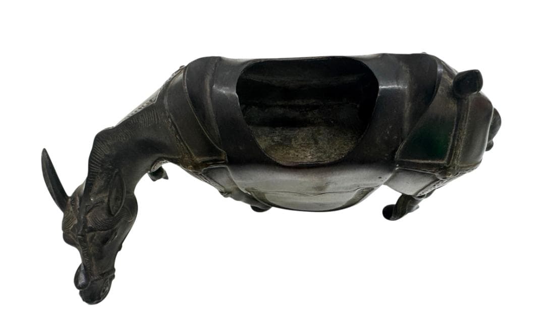 黄銅製 唐馬仙人 香炉　置物 古銅　骨董品　美術品・アンティーク・コレクション