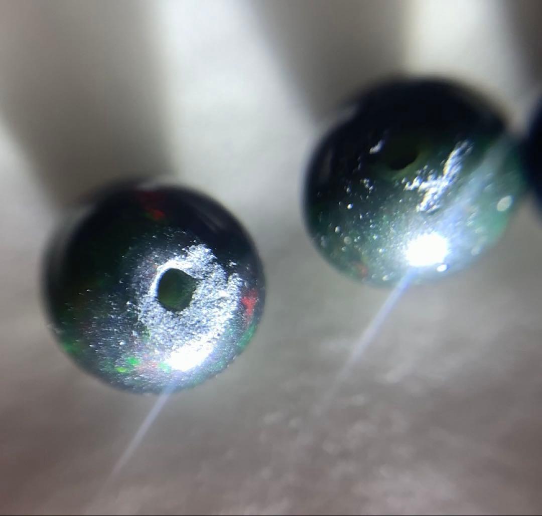 ★にい様★ ★希少石★ ブラックオパール　ブレスレット