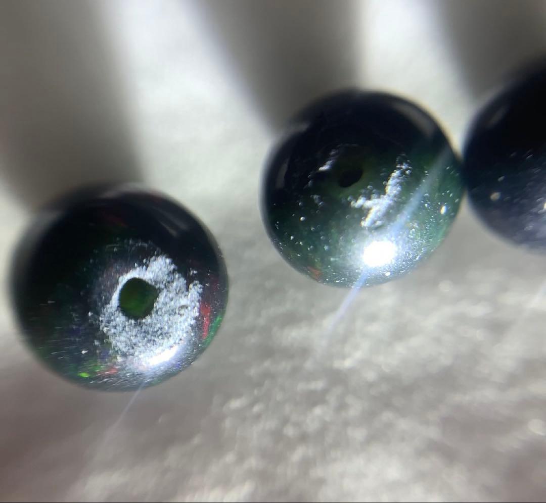 ★にい様★ ★希少石★ ブラックオパール　ブレスレット