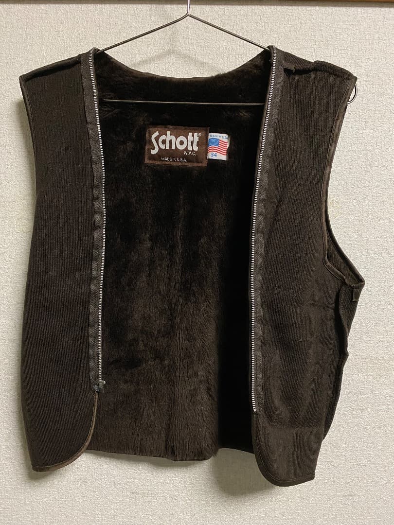 IcemanHショットトラッカージャケット 642VS 赤茶 本革 34