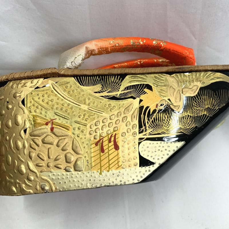 505ag38■七五三 7歳 こっぽり/ぽっくり/おこぼ 本畳表 草履■良好