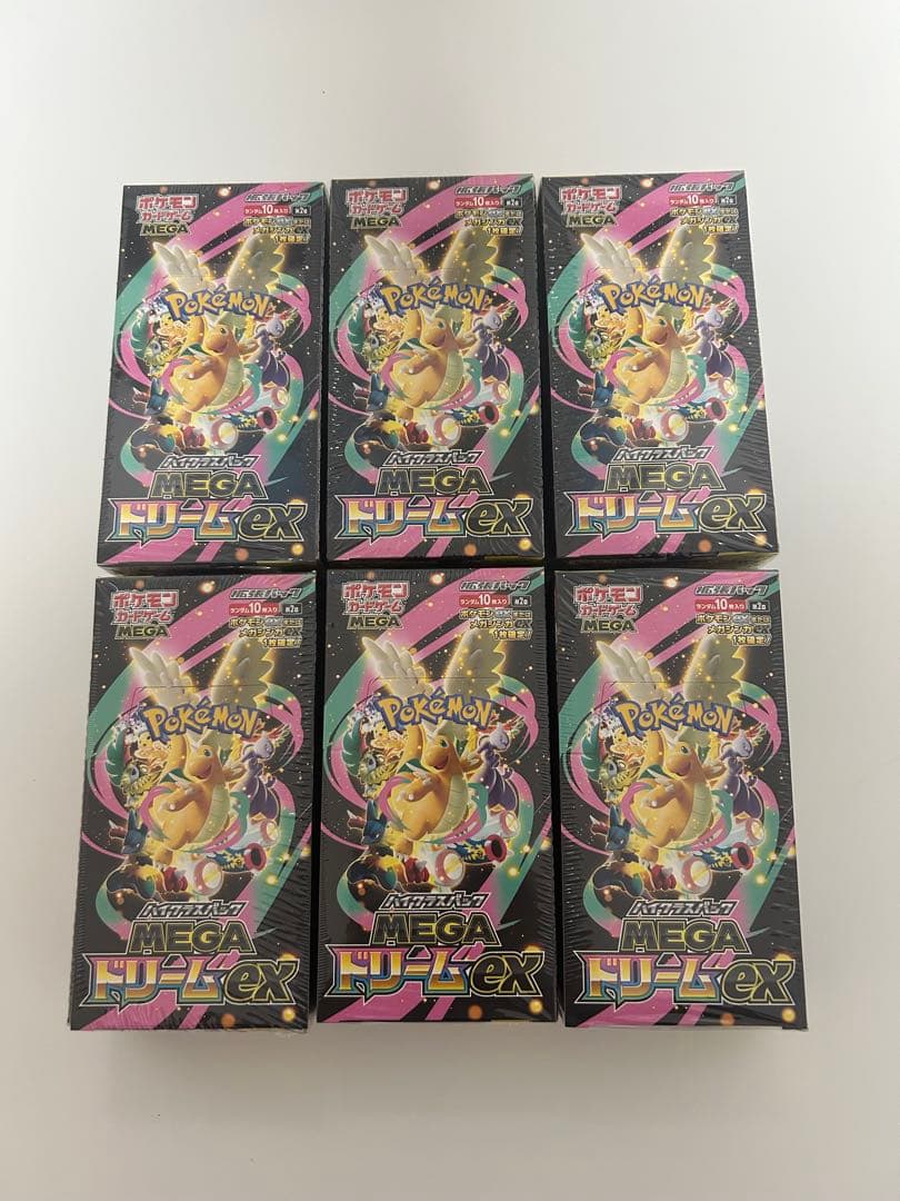 ポケモンカード MEGAドリームex シュリンク付き 6BOX