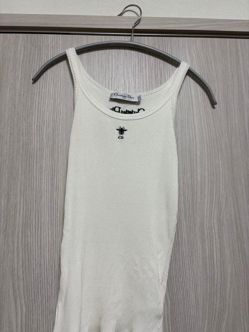 Christian Dior ホワイト タンクトップ