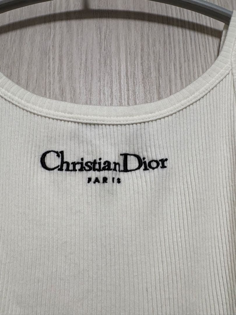 Christian Dior ホワイト タンクトップ