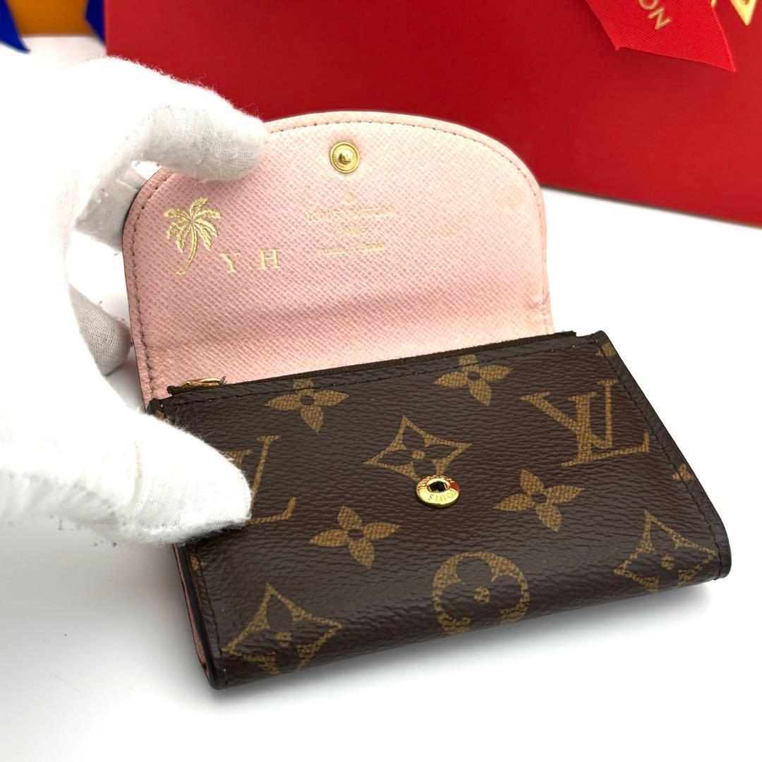 ☆美品☆ルイヴィトン ケース 財布 モノグラム ポルトモネロザリ ローズ