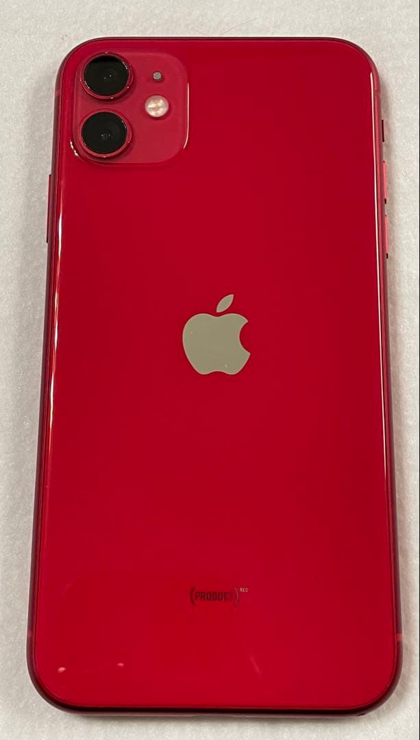 iPhone 11 128GB PRODUCT RED 美品 本体のみ 解除済み