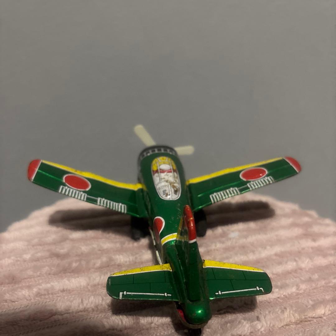ゼロ戦　ブリキ　戦闘機　玩具　レトロ　零戦　当時物　零式艦上戦闘機　0-12