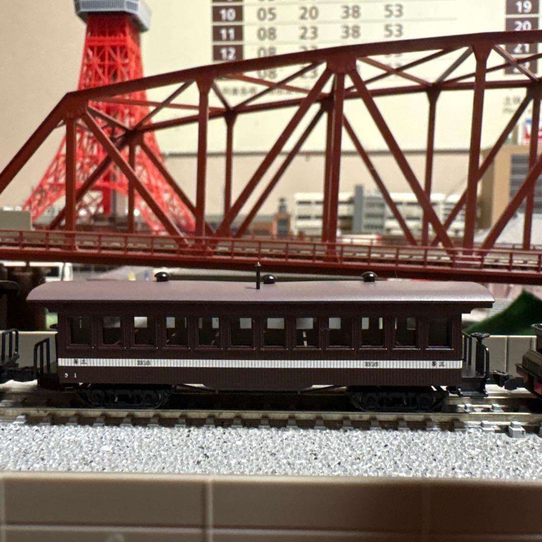 nゲージ マイクロエース　7100形　蒸気機関車　義経号　客車2両セット付