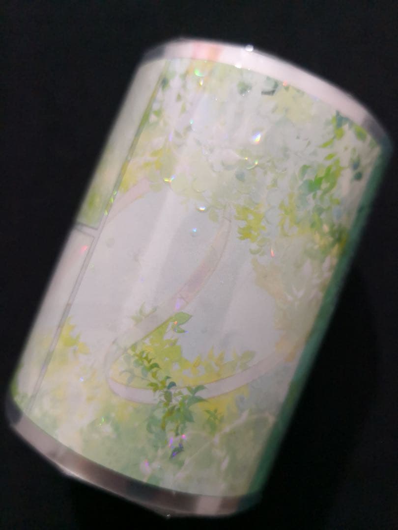 【8619】海外　マステ　3/5/巻売り　貝殻光マスキングテープ　背景