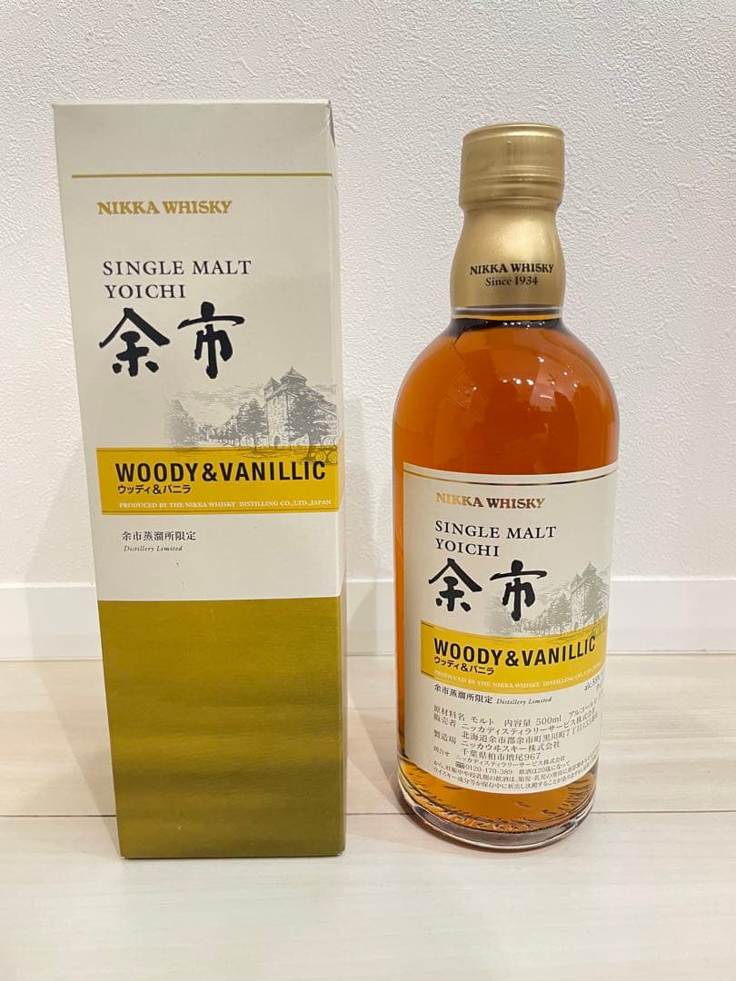 ニッカ　余市　ウッディ&バニラ　ウイスキー　500㎖