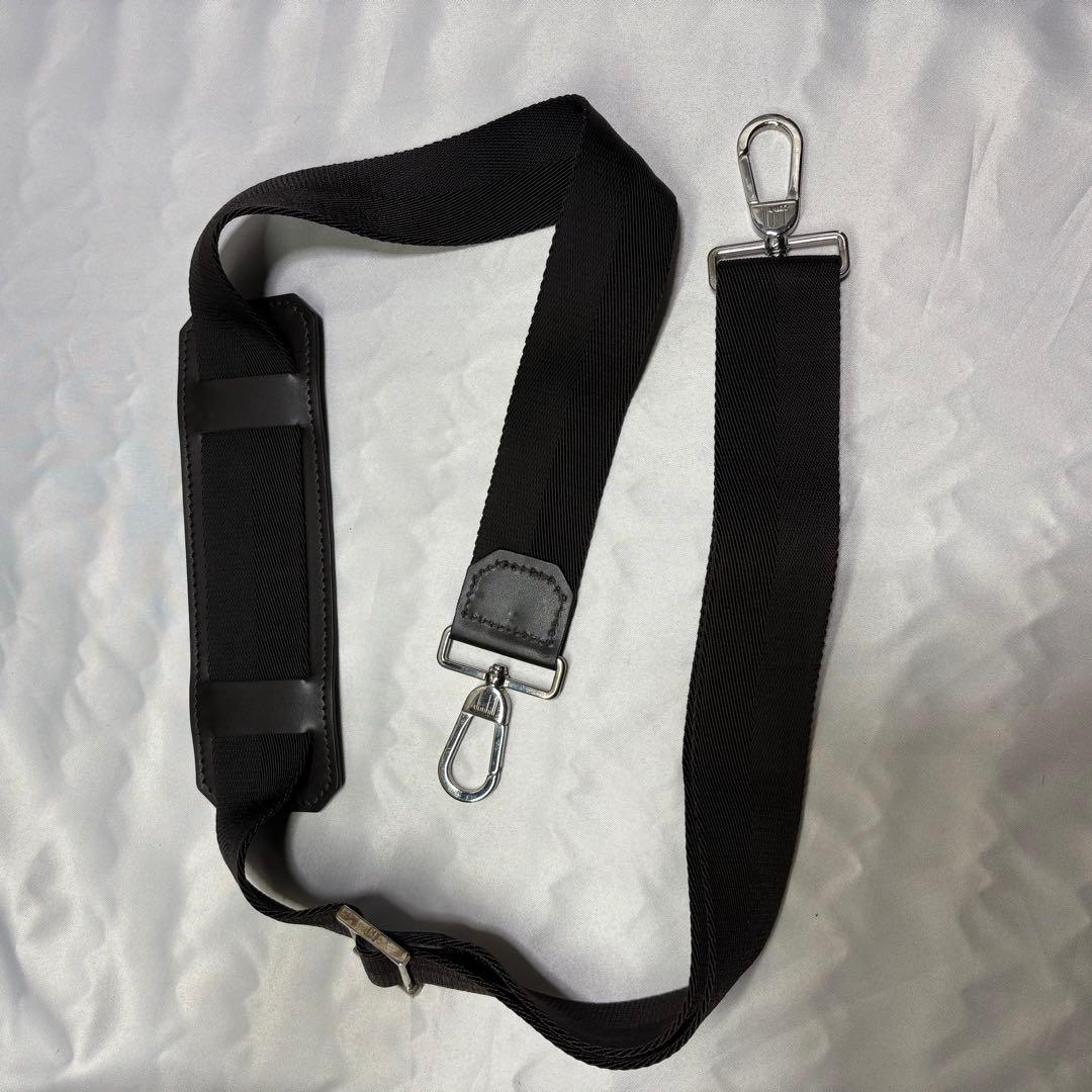 Dunhill ダンヒル ダークブラウン ビジネスバッグ　ショルダーベルト付き