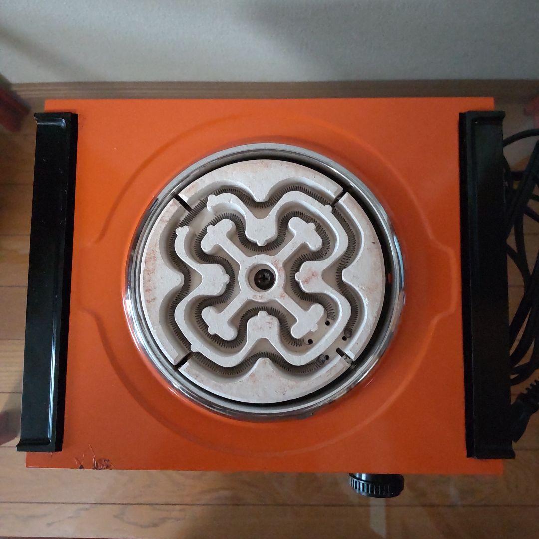 昭和レトロ 電気こんろ SHARP KH-629 600W オレンジ