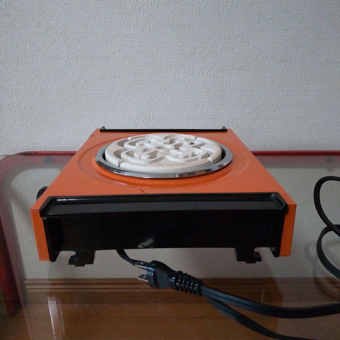 昭和レトロ 電気こんろ SHARP KH-629 600W オレンジ