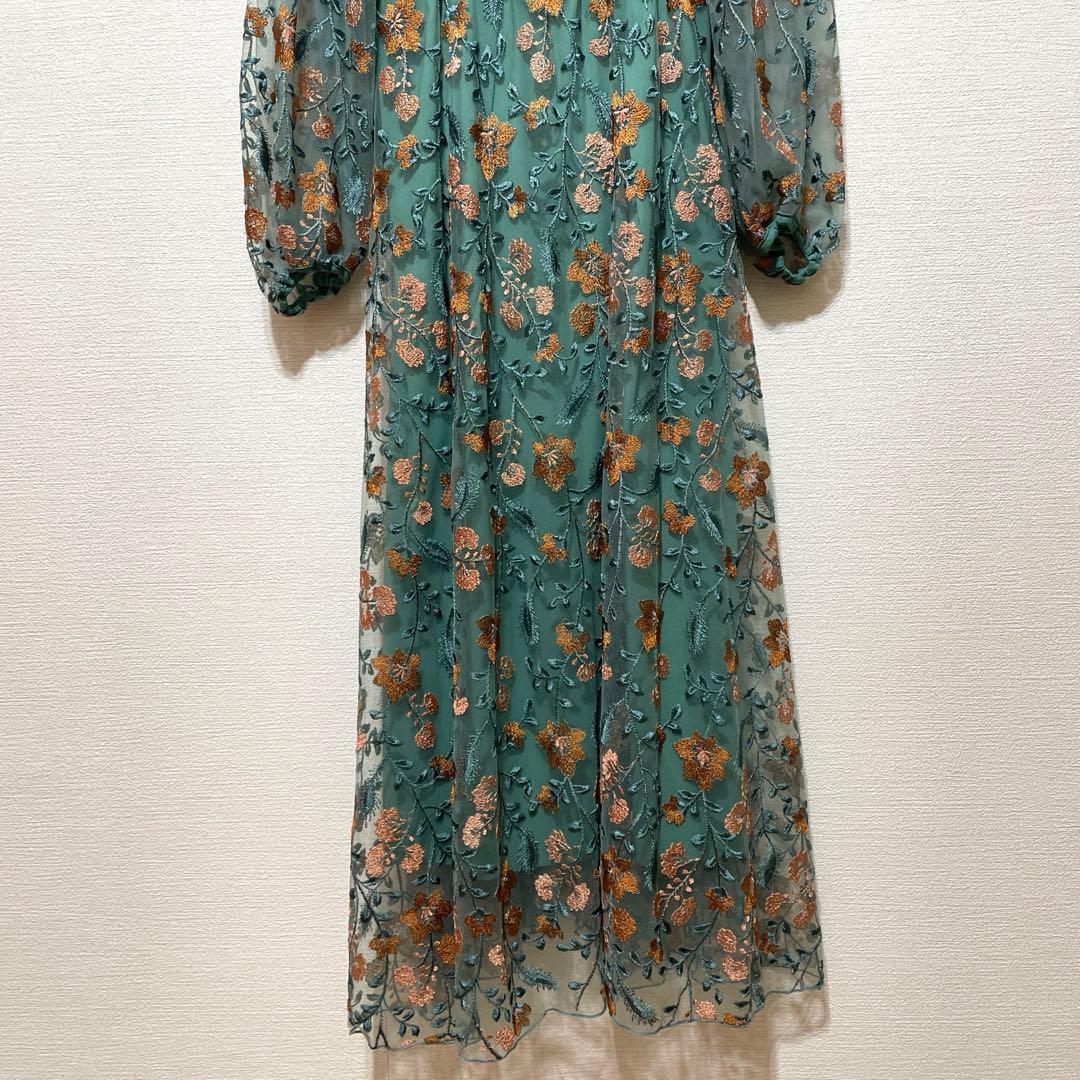 Kastane オケージョンドレス グリーン　サイズ0 結婚式　パーティー