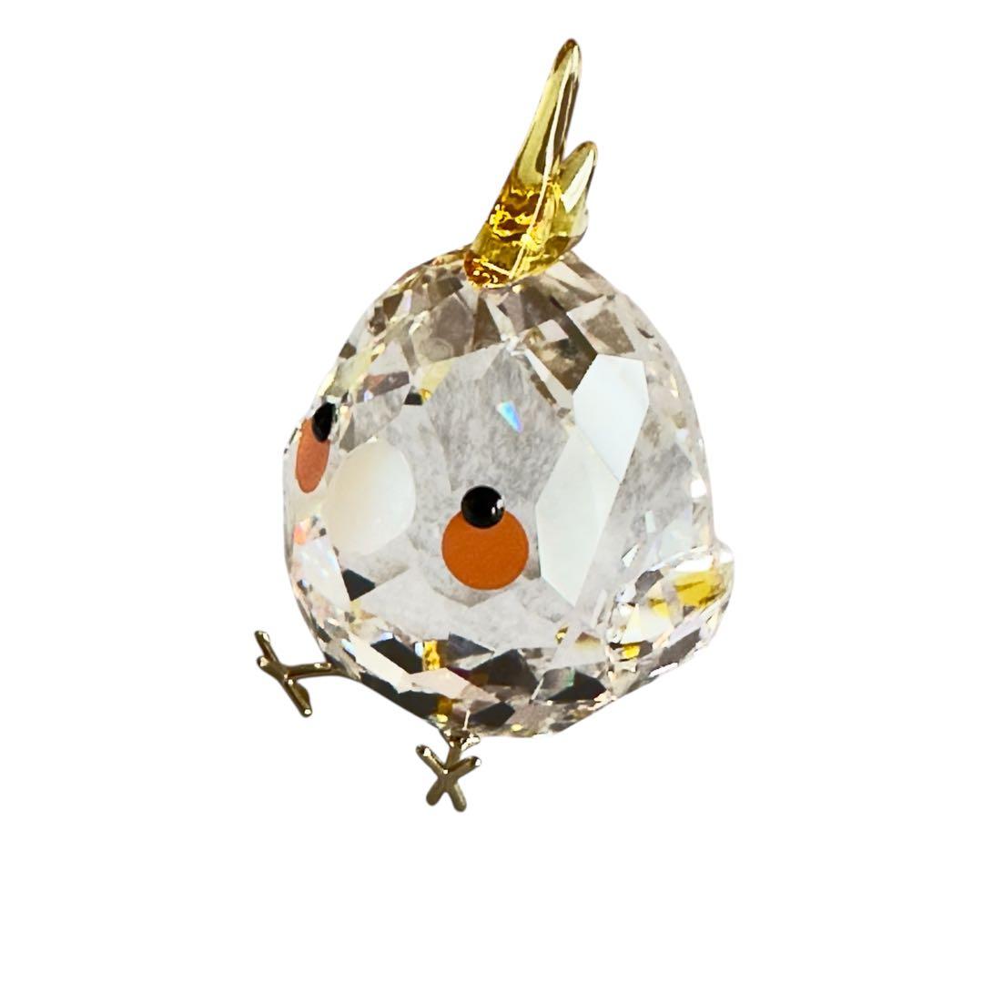 スワロフスキー クリスタル製　幸運の小鳥オブジェ
