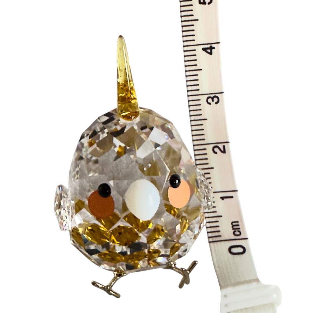 スワロフスキー クリスタル製　幸運の小鳥オブジェ