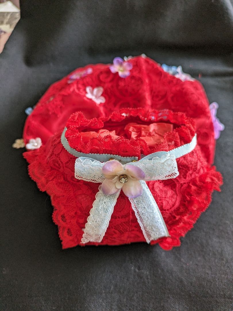 ボンボンジュール　豪華ドレス　レッド