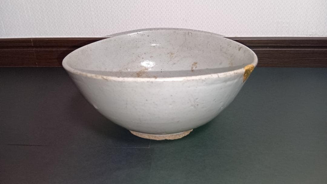 李朝 高麗白磁 鉢 金継ぎ修復品 韓国古陶磁 骨董