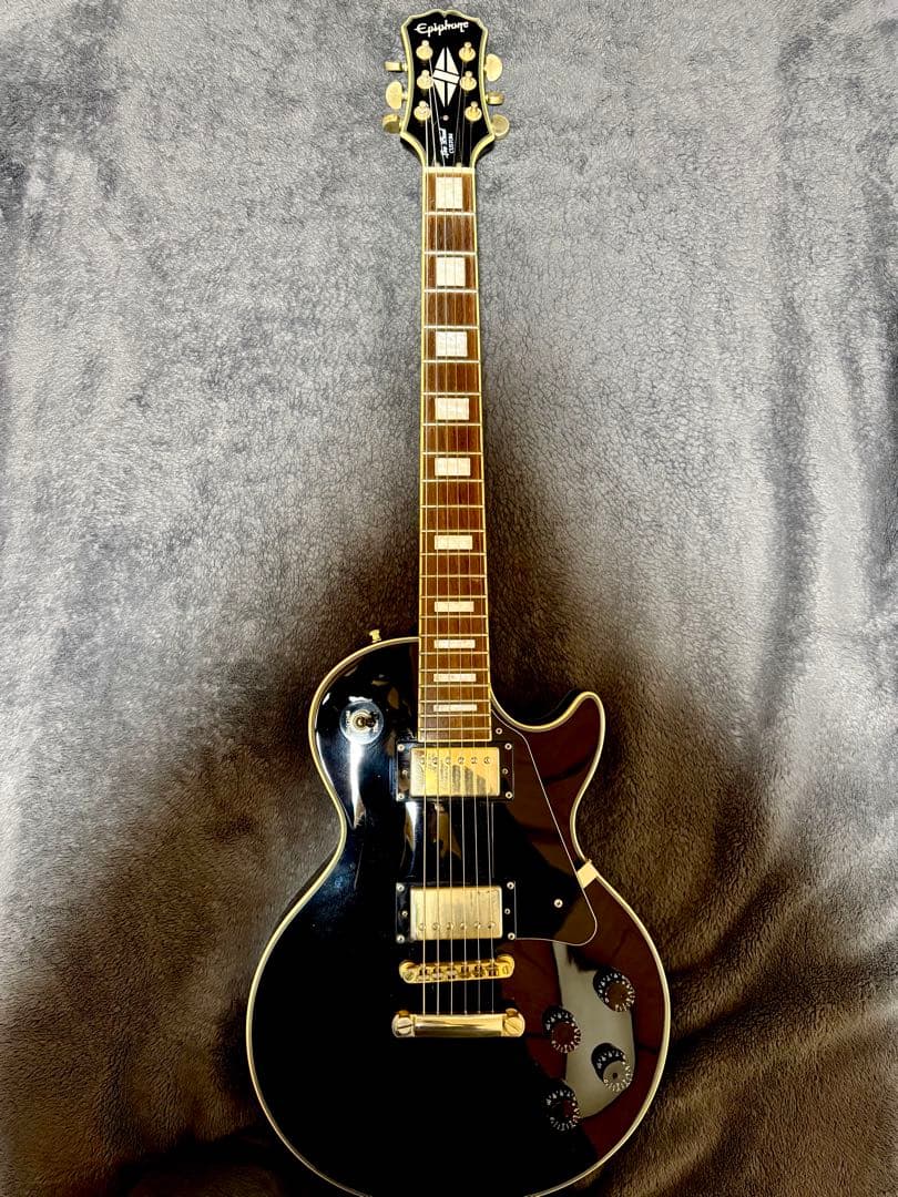 Epiphone Les Paul Custom（ギグバッグ、ストラップ付き）