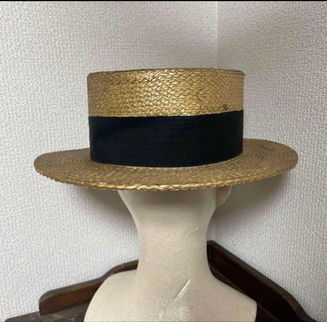 戦前　カンカン帽　麦わら帽子