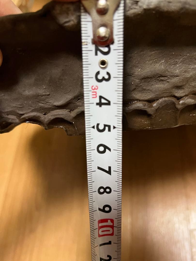 盆栽鉢　水盤　手捻り盆栽　陶一作　一点物鉢　水石　石付き盆栽　3.1kg 山野草