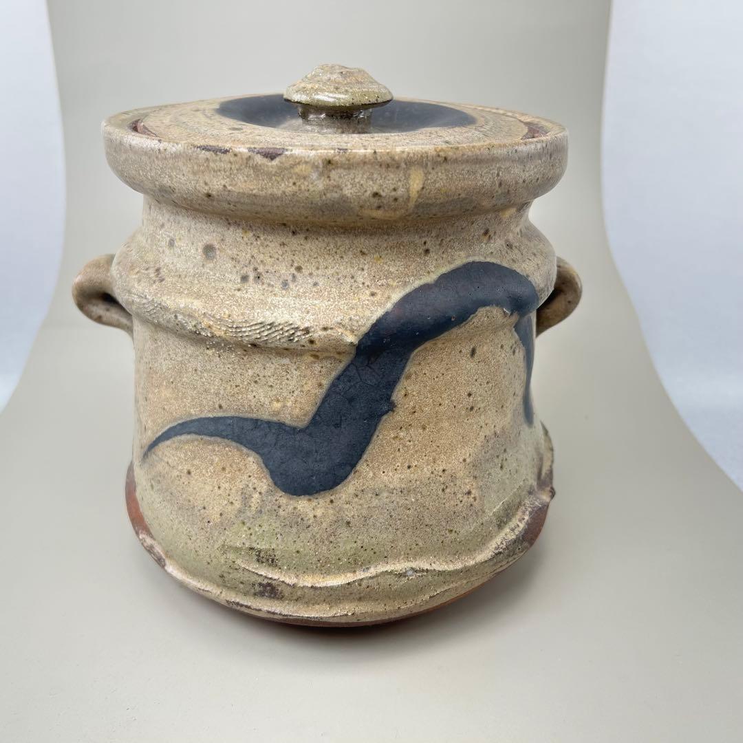 高倉国光 茶道具 水指【小石原焼耳付水指】木箱付き