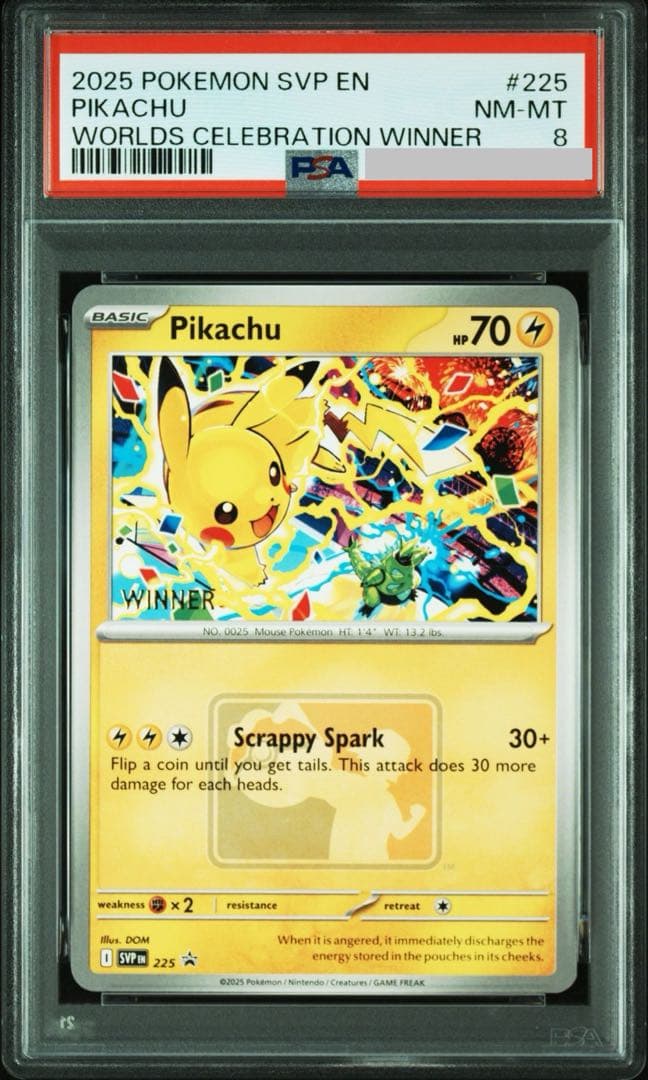 【PSA8】ピカチュウ WCS2025 winner プロモ Pikachu