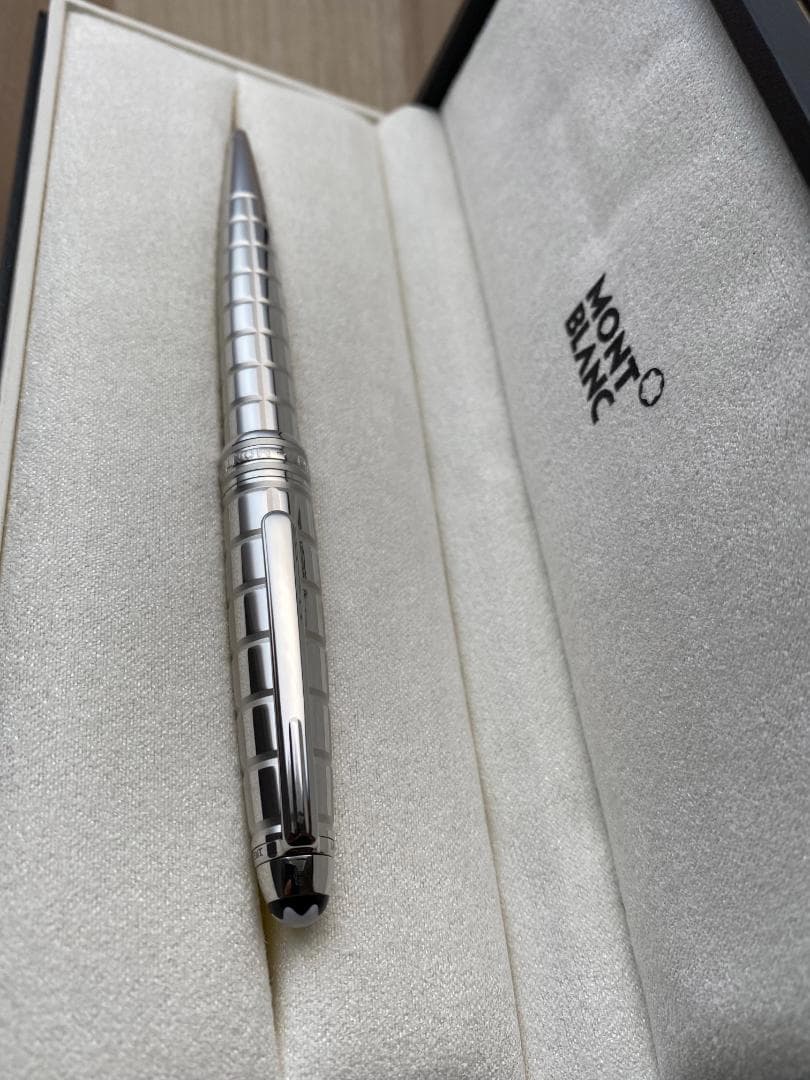 未使用に近い モンブラン ソリテール プラチナプレート ファセット ボールペン
