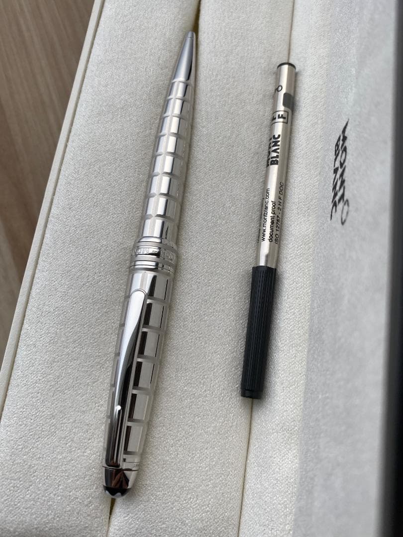 未使用に近い モンブラン ソリテール プラチナプレート ファセット ボールペン
