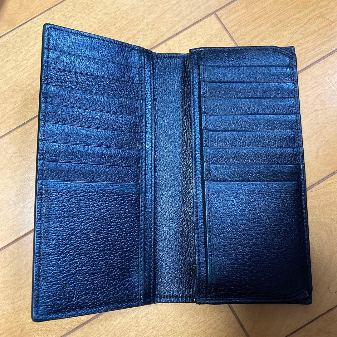 GUCCI 長財布〔GGマーモント〕レザー ロングウォレット