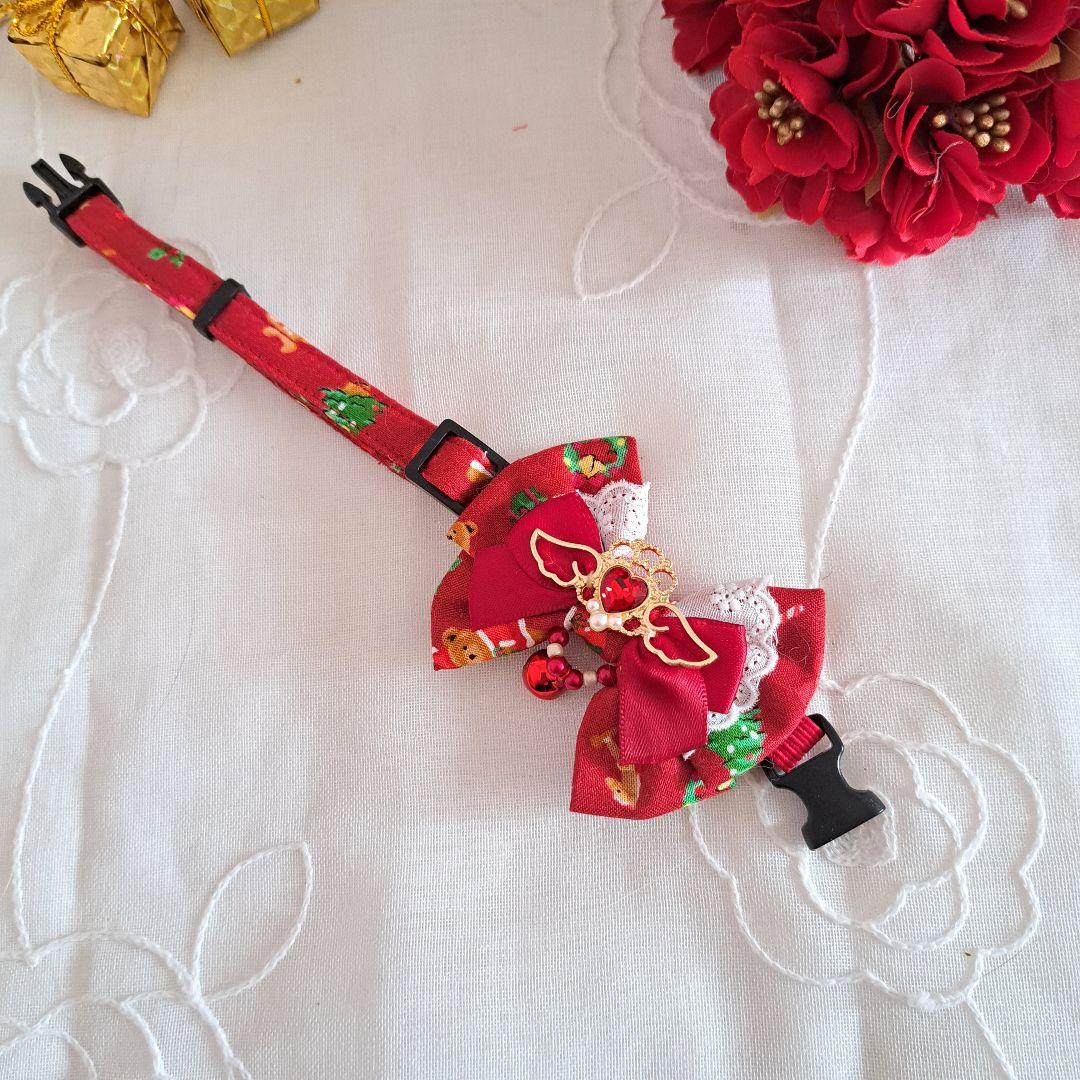 クリスマスシリーズ(小さいくまさん)わんちゃん猫ちゃん用首輪