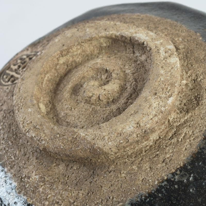 茶道具　楽吉左衛門　五代宗入作　黒楽茶碗　十一代　慶入極め箱　M　9828