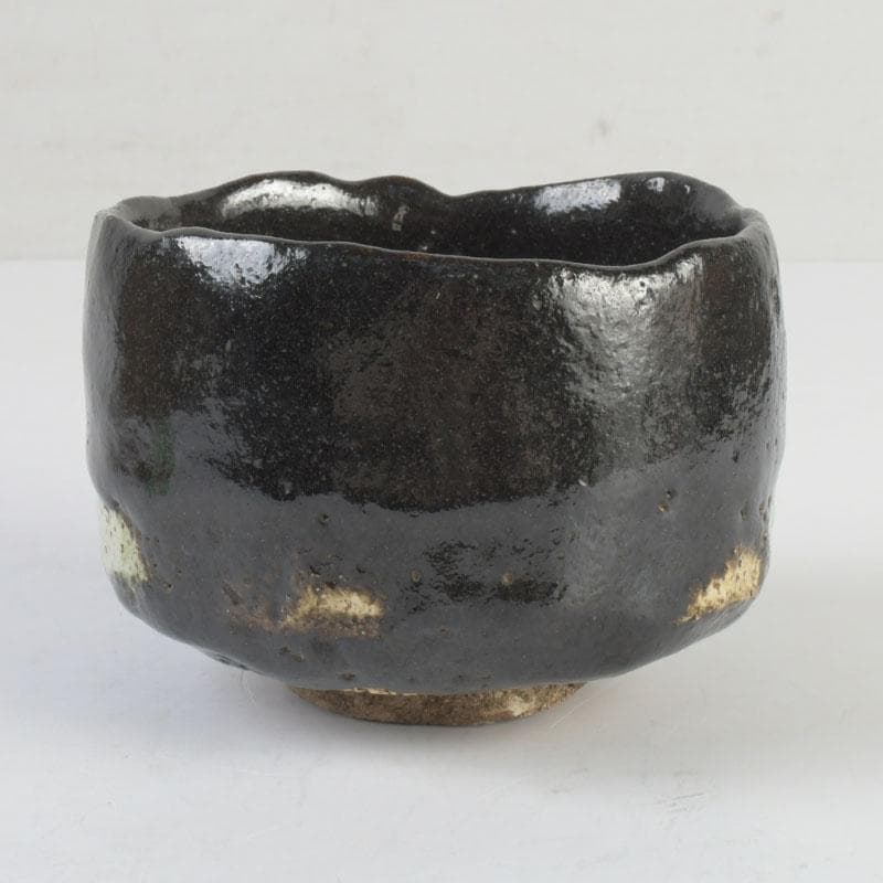 茶道具　楽吉左衛門　五代宗入作　黒楽茶碗　十一代　慶入極め箱　M　9828