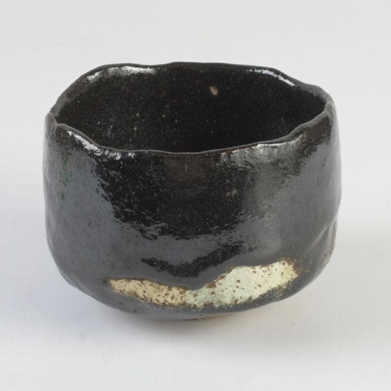 茶道具　楽吉左衛門　五代宗入作　黒楽茶碗　十一代　慶入極め箱　M　9828