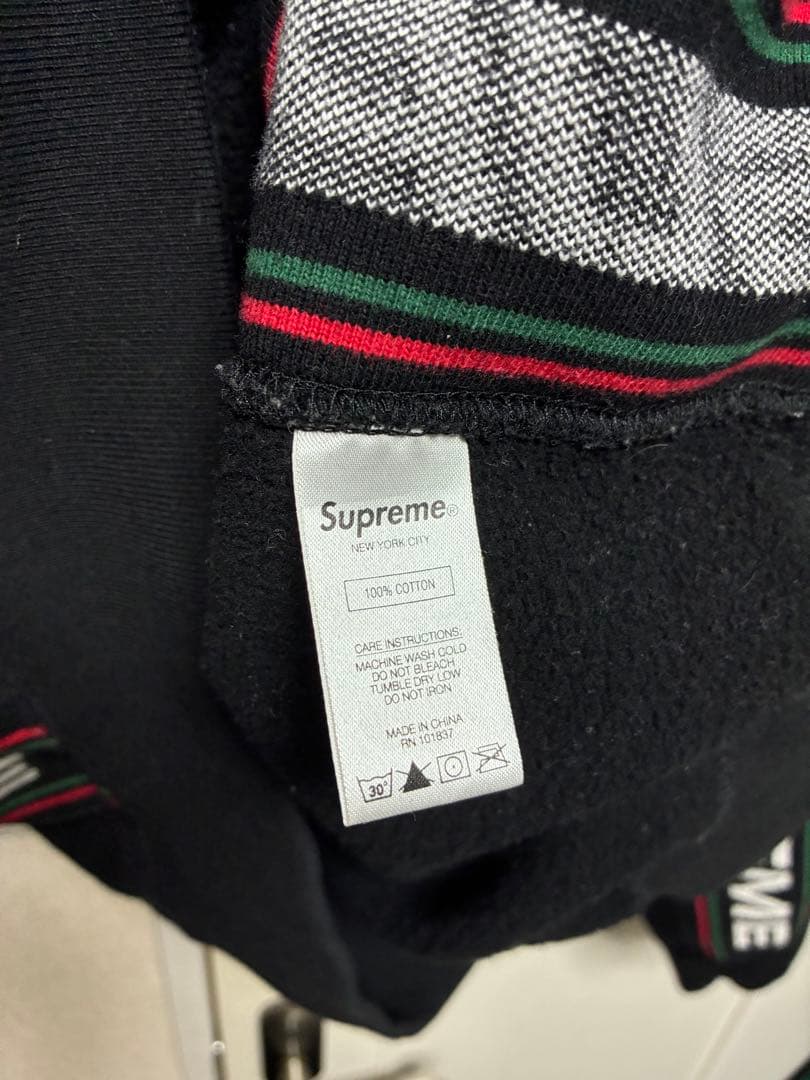 トップス SUPREME Text Rib Hooded Sweatshirt