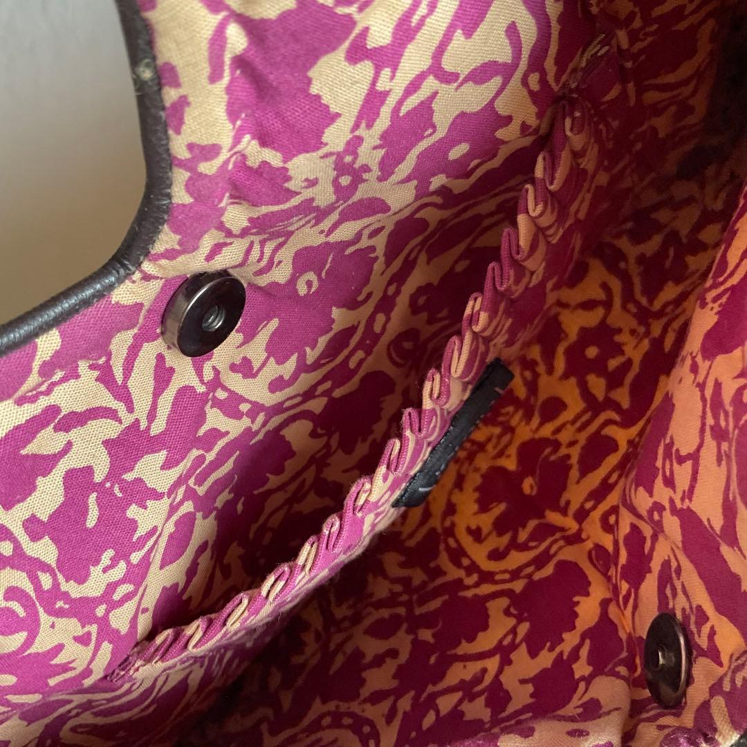 JAMIN PUESH孔雀の羽柄　刺繍バッグ【匿名配送】