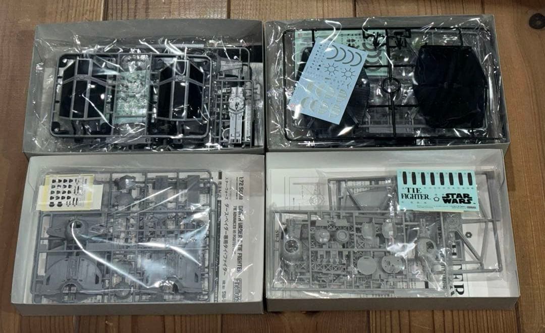 ファインモールド　バンダイ　スターウォーズ　タイ・ファイター　タイ・アドバンスド
