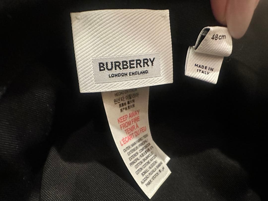 バーバリー BURBERRY キッズ 帽子 バケットハット 12M〜18M