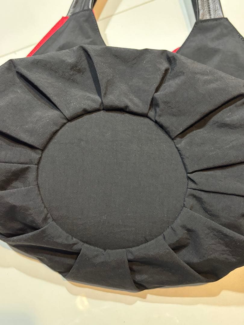 美品☆クレッシェント黒いショルダーバッグ