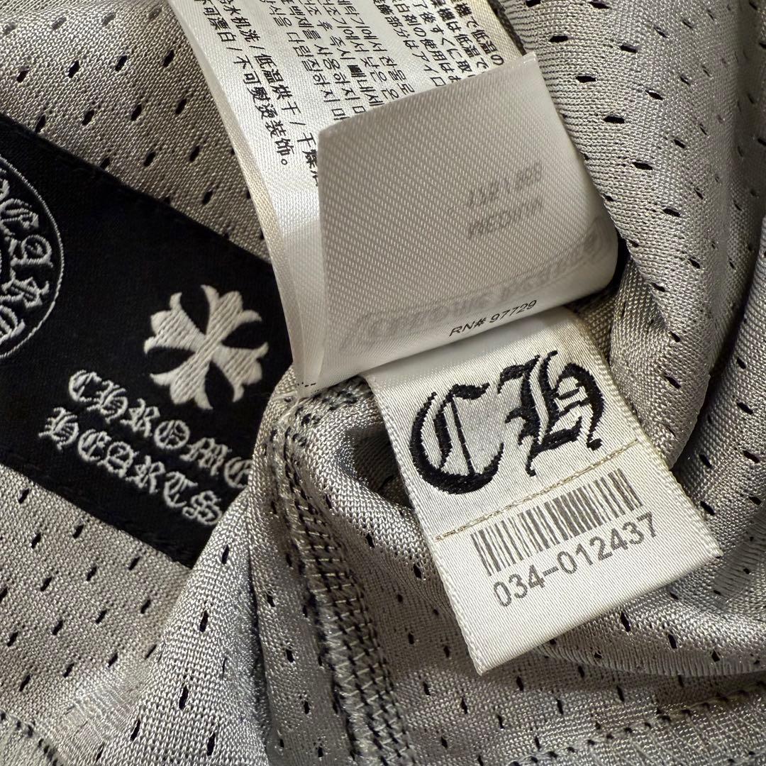 新品レア クロムハーツ メッシュ mesh タンクトップ ジャージ ブラック M