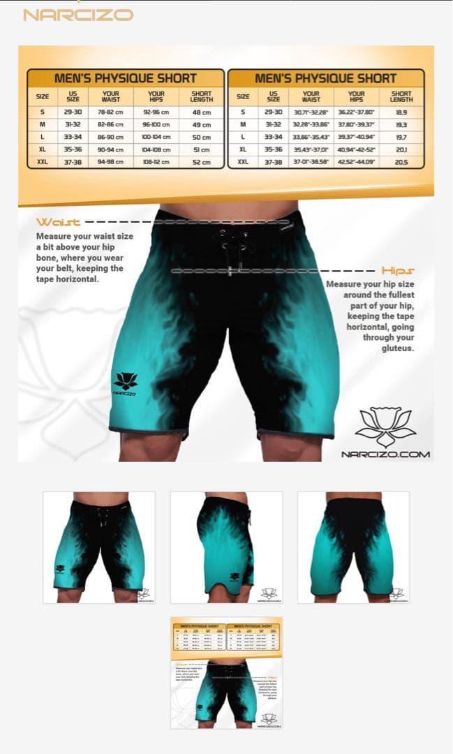 narcizo サーフパンツ　Mサイズ