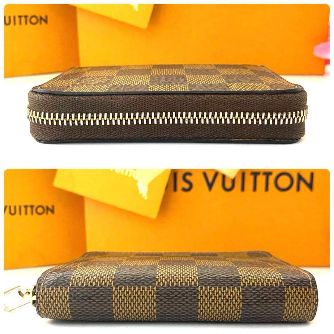 ルイ ヴィトン◎パース ラウンドファスナー ダミエ エベヌ ブラウン 茶色