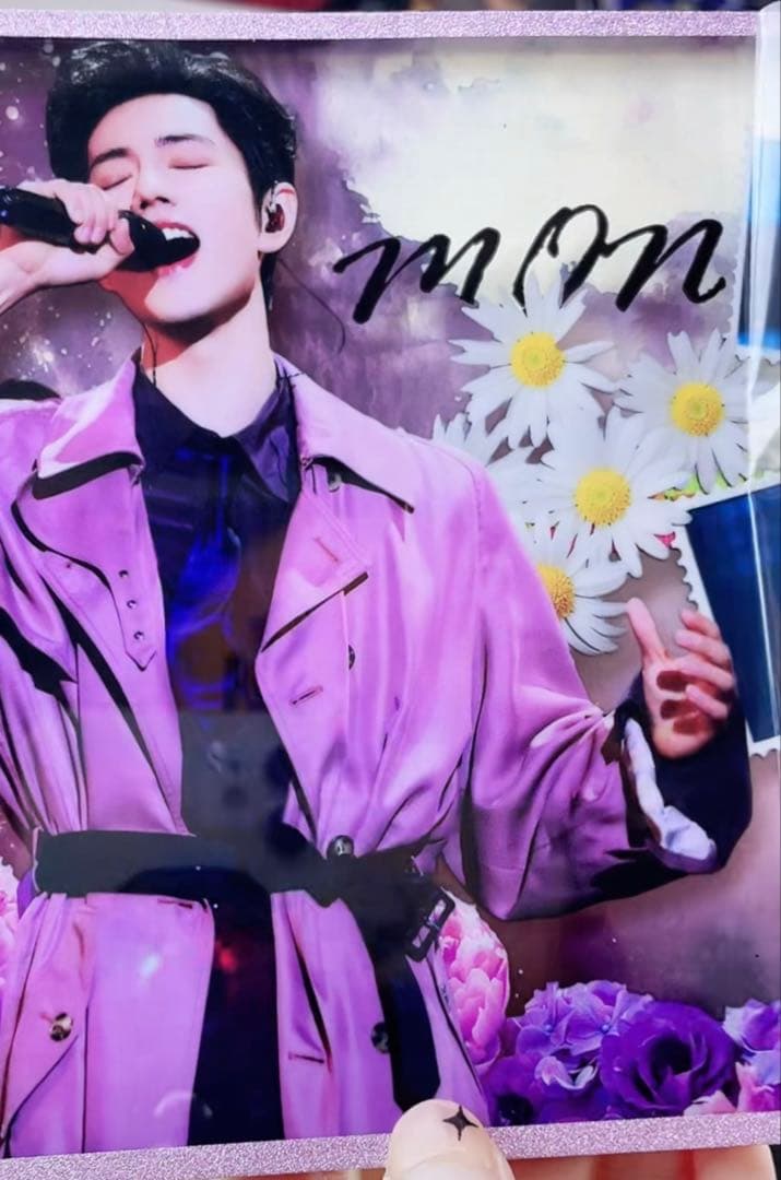 肖戦 新作 A5流砂アクリル特殊加工色纸 デザイン　6点セット❣️確認用❣️0110