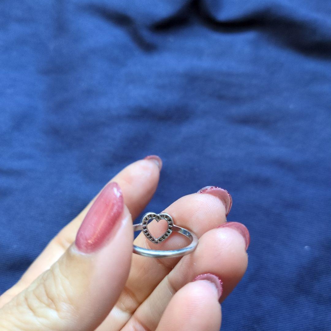 ティファニー センチメンタルハートリング pt950 11.5号