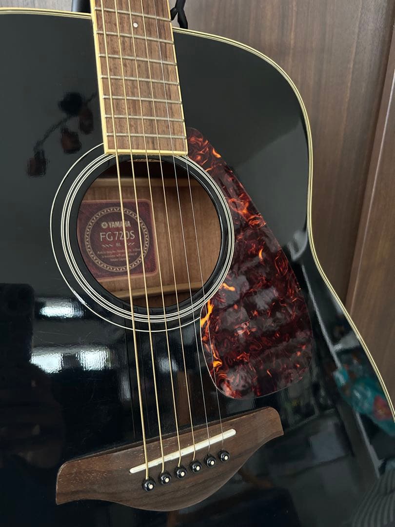Yamaha FG720S アコースティックギター ブラック ギターケース付き