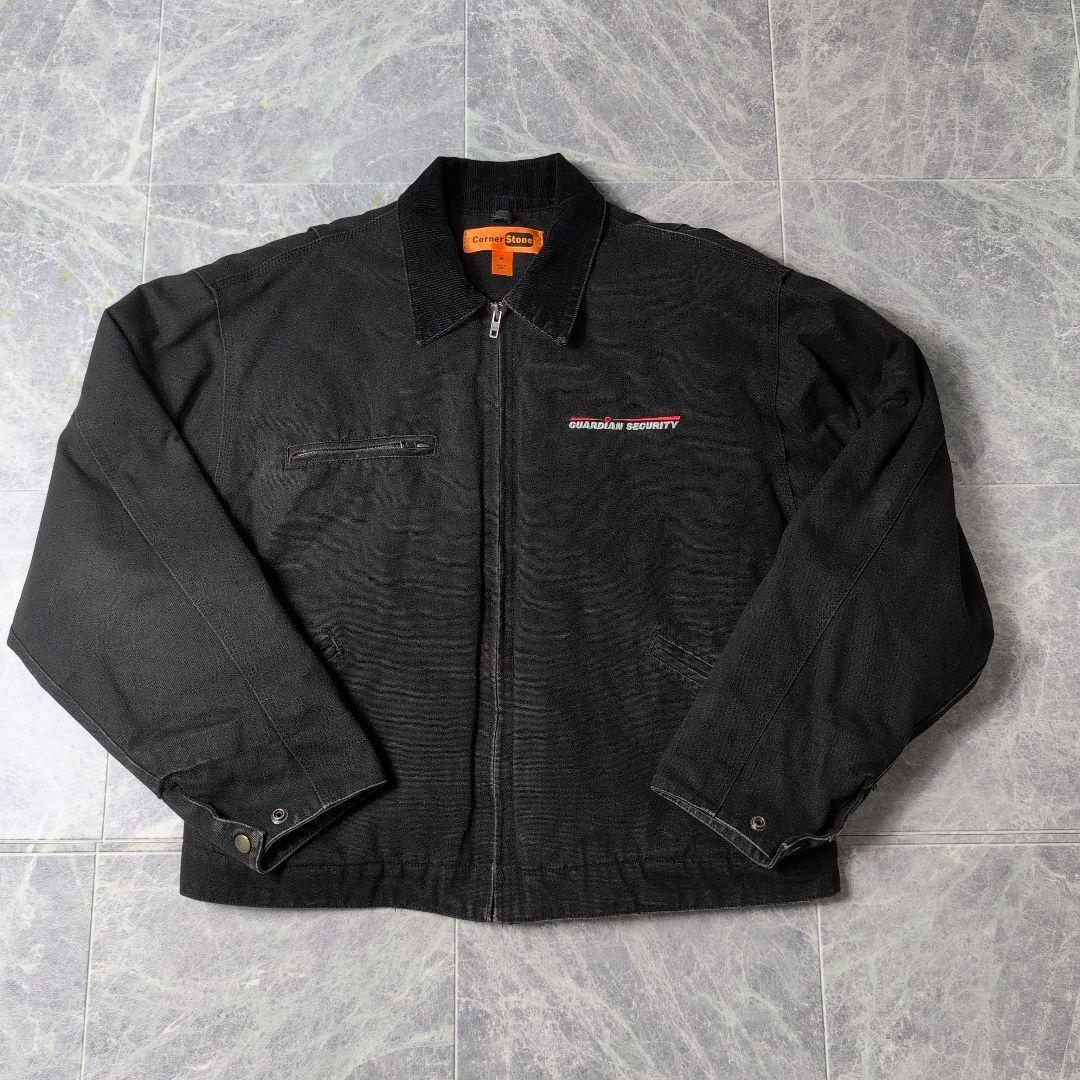 コーナーストーン ダックワークジャケット デトロイトジャケット ロゴ刺繍