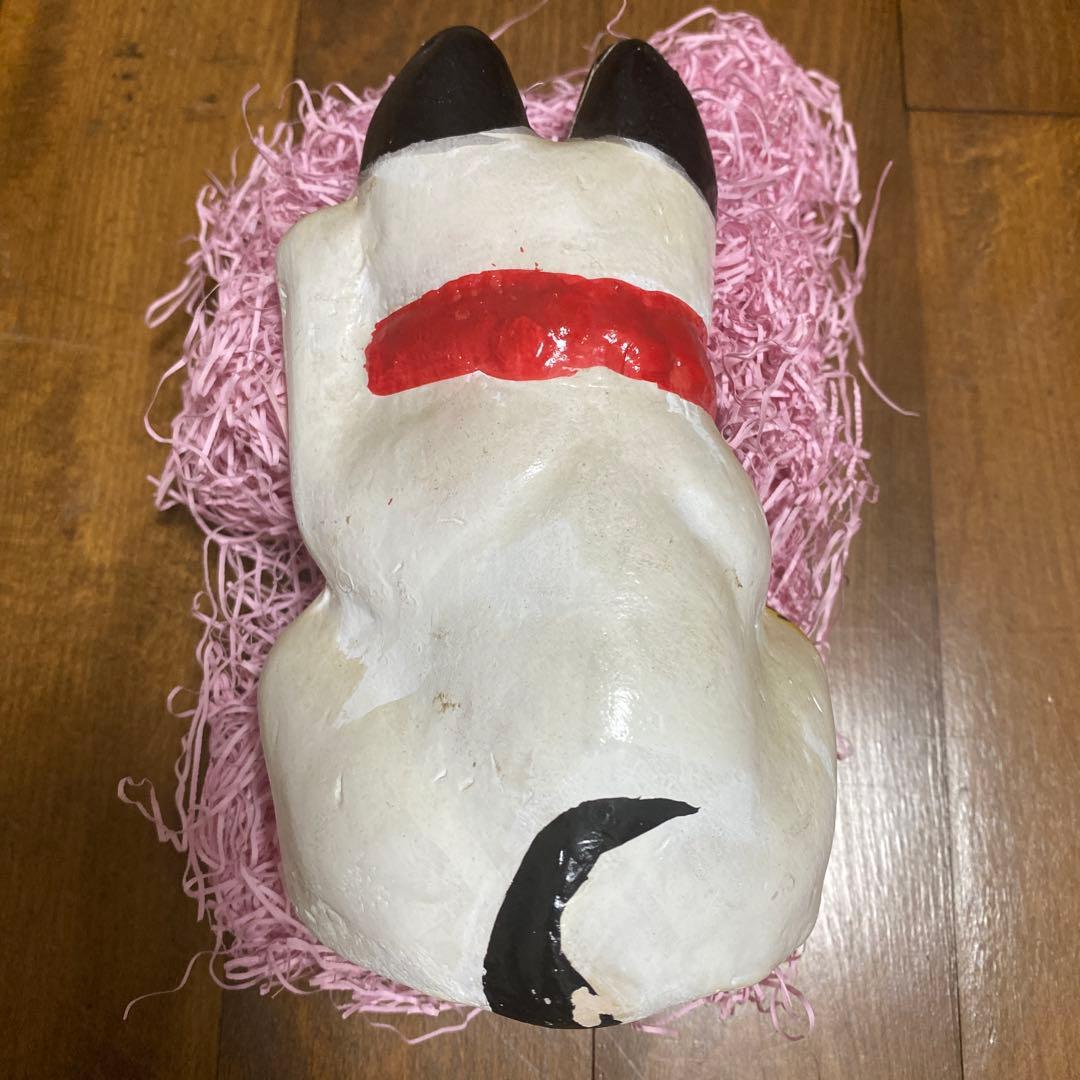 まねき猫　坊之谷土人形　亀翁作 招き猫