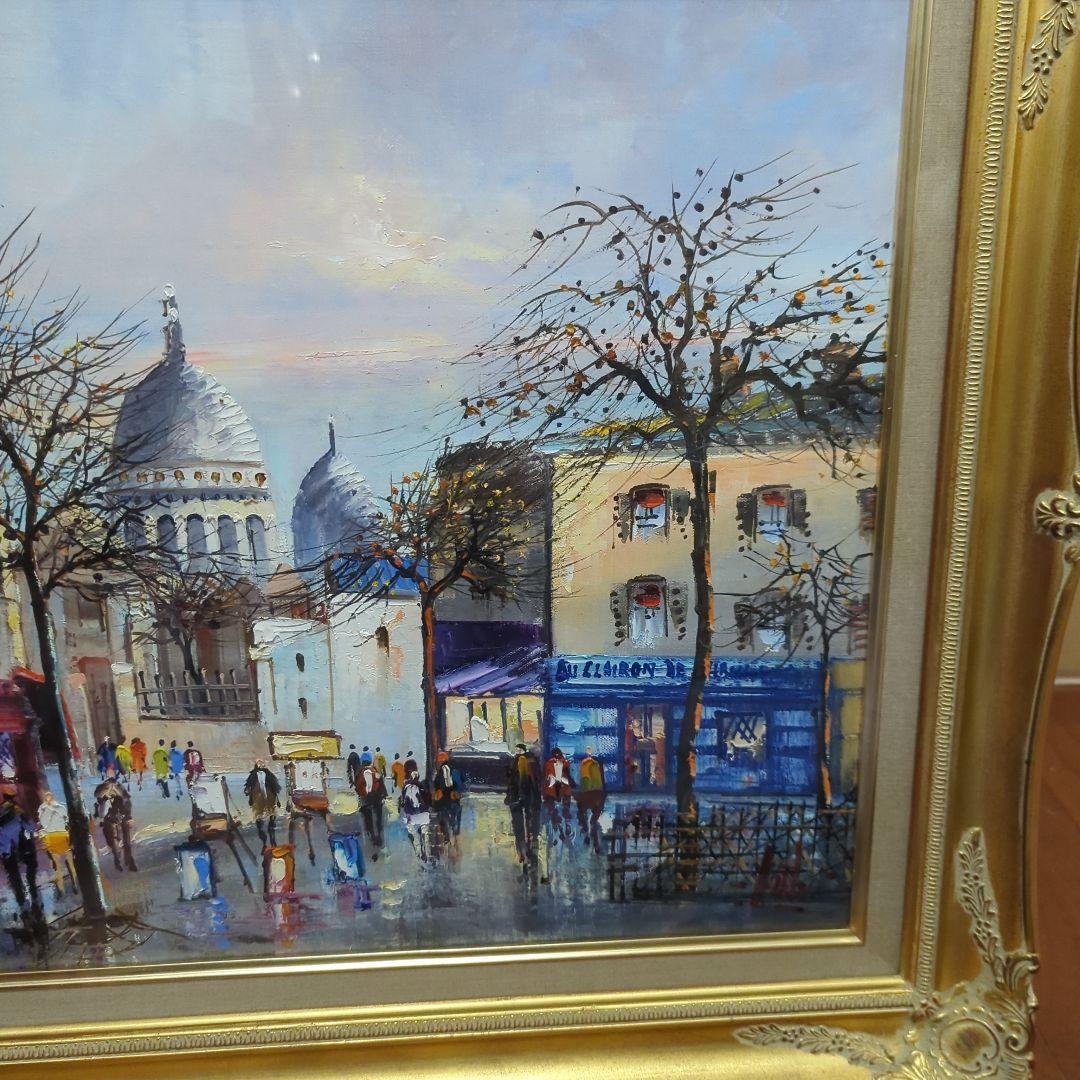 絵画　油絵（パリの風景画）