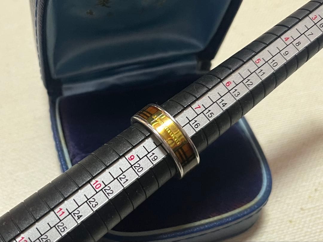 BURBERRY/バーバリーノバチェックシルバーリング